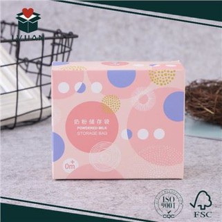 Paperinen pakkauslaatikko maitojauheen säilytyspusseille